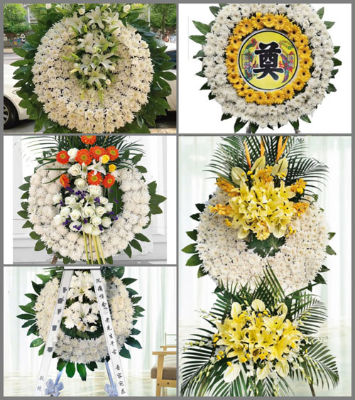 山东青岛即墨市温泉街道东四舍村花圈速递
